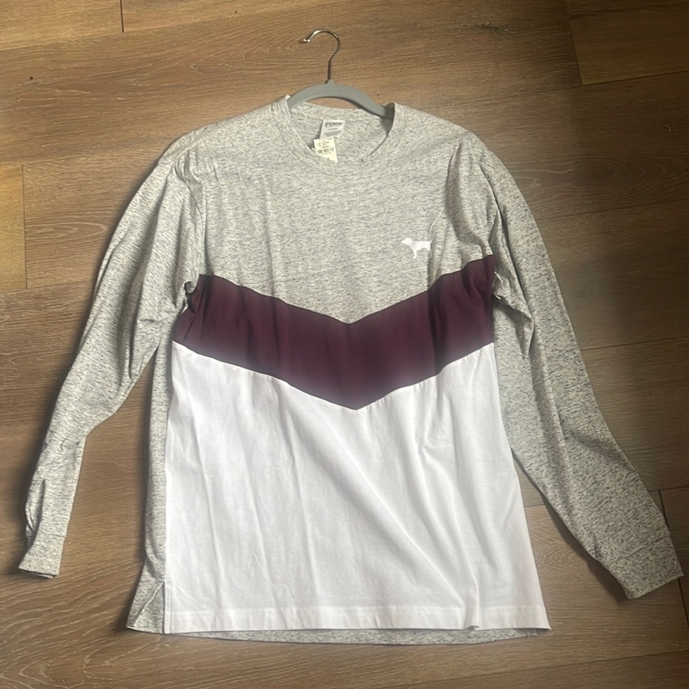 PINK long sleeve - chevron